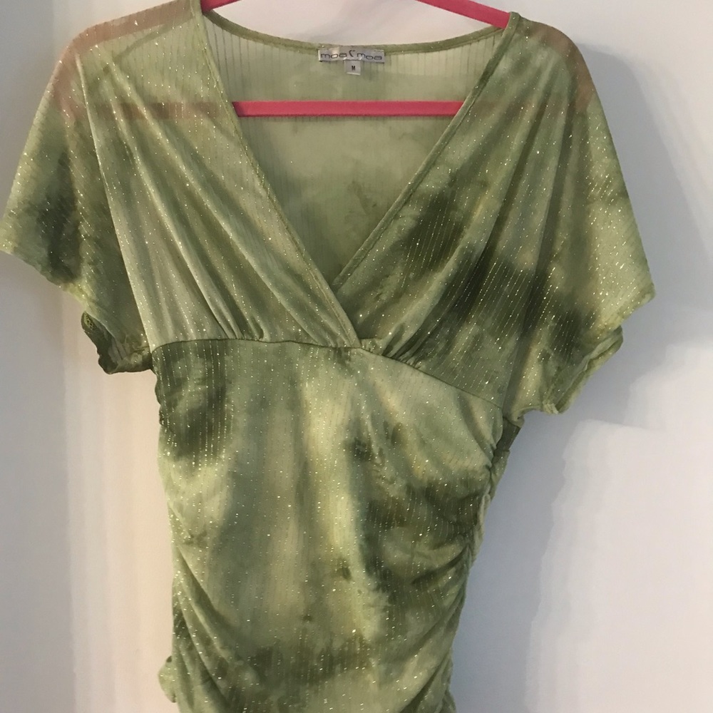 Green Sparkly Top